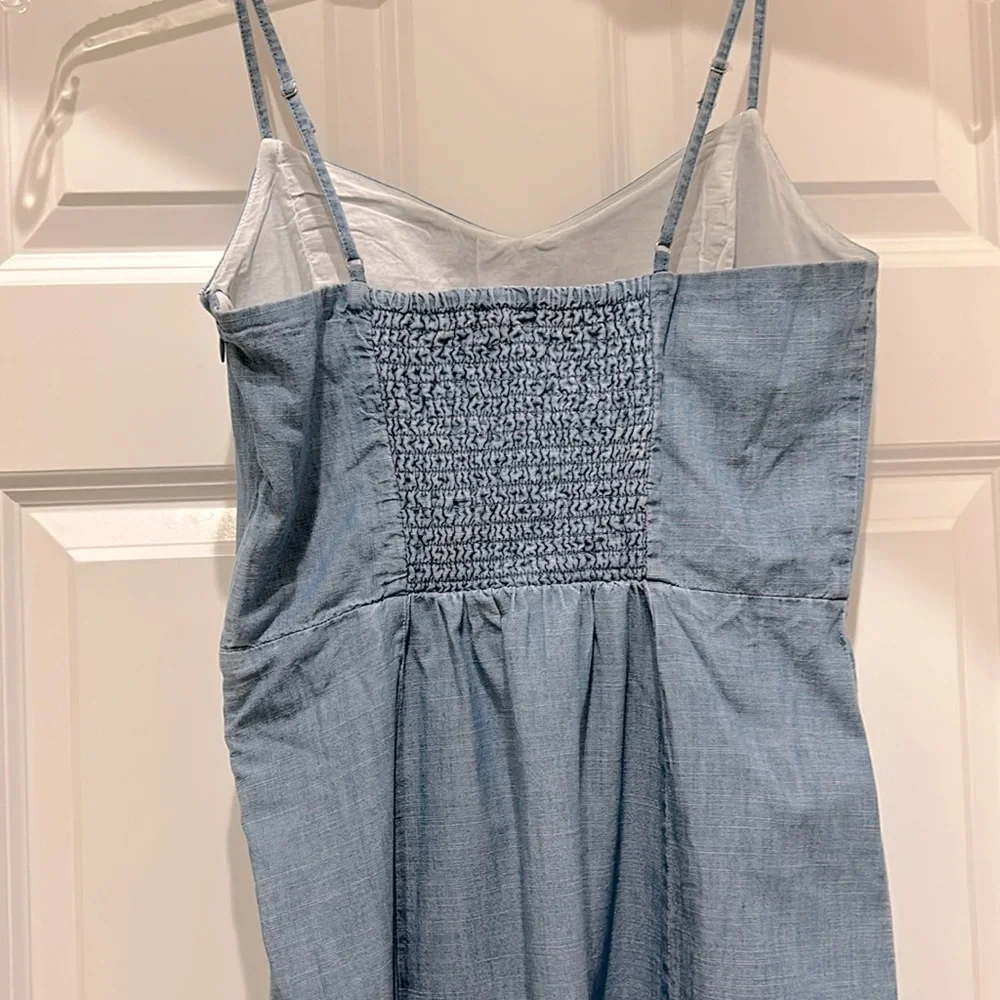 J. CREW Chambray midi slip dress size 4 NWT - Picture 5 of 7